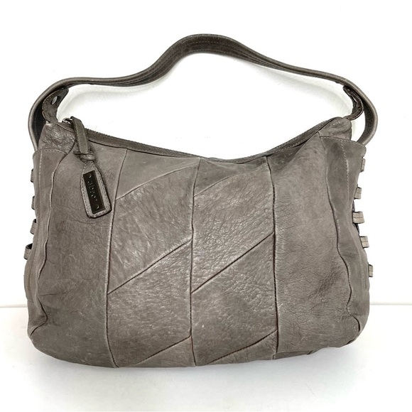 ABRO Distressed Leather Patchwork Boho Hobo Shoulder Bag - Picture 1 of 14